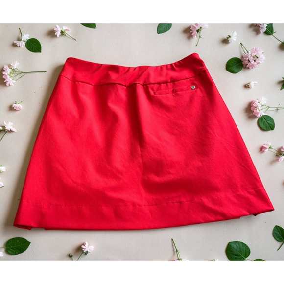 Tail Red Tennis Golf Skort Sz M Stretch Full Skirt Athletic Pickle Ball Lined - Picture 5 of 6